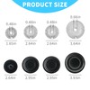 Gas Stove Burner Caps Set, 4PCS Cooker Hat Set Metal