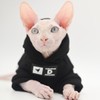 Hairless Cat Clothes Warm with Fleece Soft Winter Cat Apparel