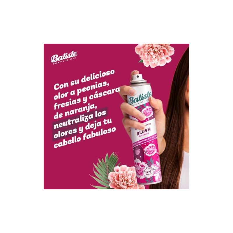 Batiste Shampoo en Seco Blush 200 ml. Refresca el Pelo