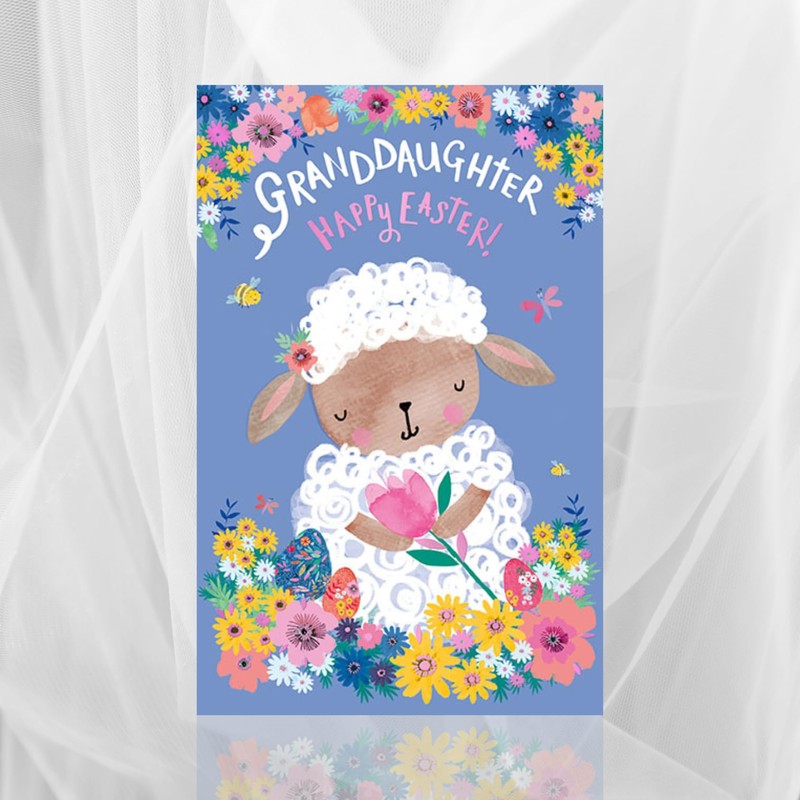 Words 'n' Wishes Easter Card for a Lovely Granddaughter, 21.7