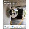Nanningo 11.65 in Acrylic Convex Security Mirror, Wall Mount