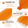 Orange Afro Twist Hair - 16 Inch Springy Afro Twist