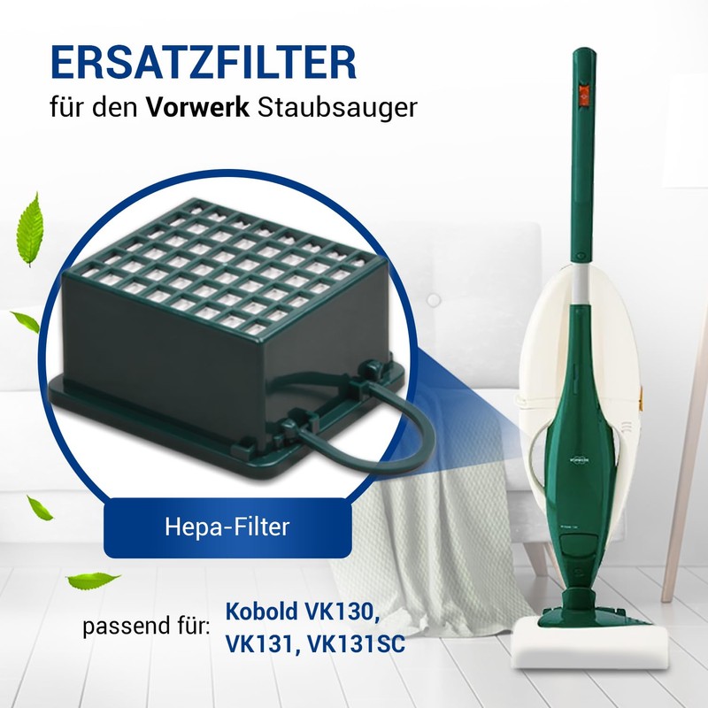 Staubbeutel-Profi HEPA Filter for Vorwerk Kobold VK130 VK131 – VK131SC
