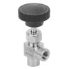 BSPP Shut Off Needle Valve Female Thread Angle Type Stop
