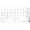 Arabic Keyboard Decals with Blue, Black, RED, Orange OR White