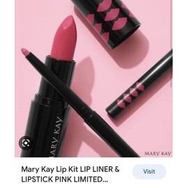 Mary Kay Lip Kit ~ LIP LINER & LIPSTICK Pink/ Rose LIMITED EDITION New in Box