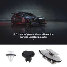 eMagTech 1 Full Set of Plastic Trim Clip Fittings Compatible with Mazda 3 BL (2008-2013) Mazda 6 GH (2007-2012) One Single Side Skirt Car Replacement Parts Interior Fittings