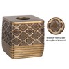 Popular Bath Tissue Box, Spindle Collection, Gold