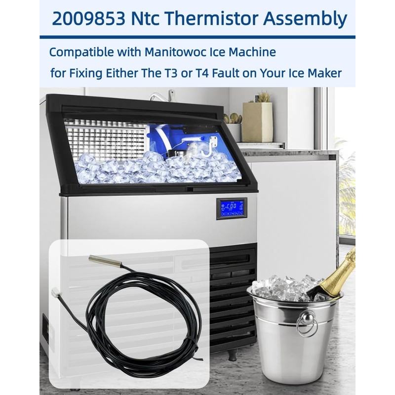 1 Pack 2009853 Ntc Thermistor Assembly for Fixing Either The
