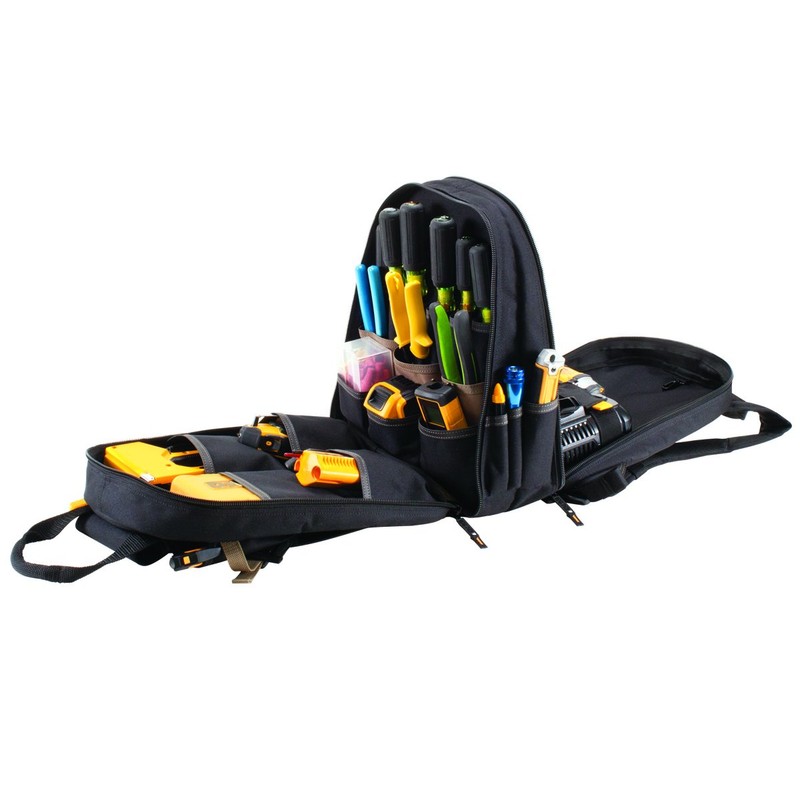CLC Work Gear 1134 Carpenter's Tool Backpack, 44 Pockets, Padded