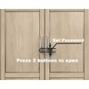 4 PACK Child Proof Sliding Cabinet Door Code Locks Baby