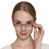 Mini Slim Pen Reading Glasses with Portable Clip Case Small