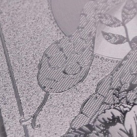 Lucky Money Lucky Metal White Snake Amulet Black Original Design