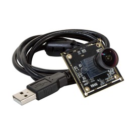 Arducam 1080P Low Light WDR Ultra Wide Angle USB Camera Module for Computer, 2MP CMOS IMX291 160 Degree Fisheye Mini UVC USB2.0 Webcam Board with Microphone, 3.3ft Cable for Windows Linux Mac OS