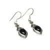 Art Gecko Sterling Silver Black Onyx Teardrop Earrings, Stone, Onyx