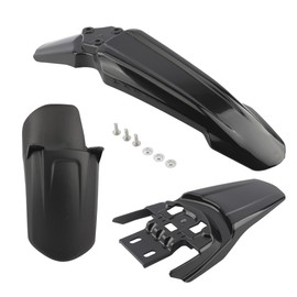 ABCERRSI Surron Front Rear Fender Set,3pcs Shock Front Rear Mud Guard For Sur Ron Light Bee Segway X/S X260 X160-Black