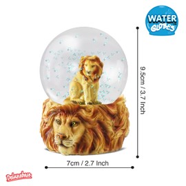 Deluxebase Water Globe - Lion from Lion Snow Globe with Resin Figurine and Moulded Base. Great home decor, ornaments and gifts.