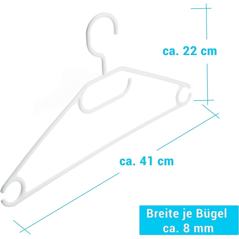 Fina Model Fina Clothes Hangers with Rotating Hooks 41 cm