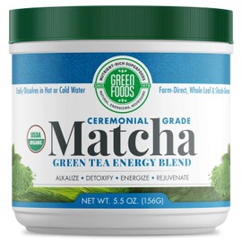 Green Foods Organic Ceremonial Grade Matcha Green Tea from Japan 5.5oz