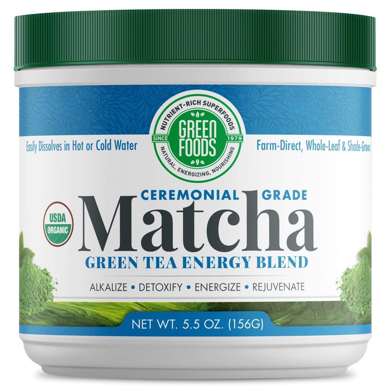 Green Foods Organic Ceremonial Grade Matcha Green Tea from Japan
