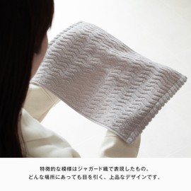 Bloom Imabari Towel Certified Hand Towel, Set of 4, Ash Towel Handkerchief, 8.7 x 12.6 inches (22 x 32 cm), Large, Large, Water Absorbent, Quick Drying, 100% Cotton, Made in Japan (Blue)