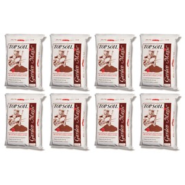 Michigan Peat Garden Magic Indoor and Outdoor Organic Planting Potting Top Soil Blend Mix, 40 Pound Bag (8 Pack)