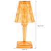LED Crystal Table Lamp Transparent Prism Dimmable Desk Lamp USB