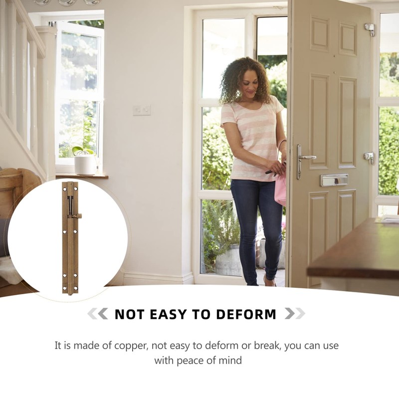 Beavorty Antique Bronze Pin Door Latch Lock Security Latch for