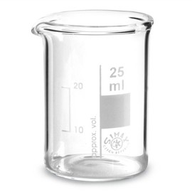 GLASS MEASURING BEAKER 25ML