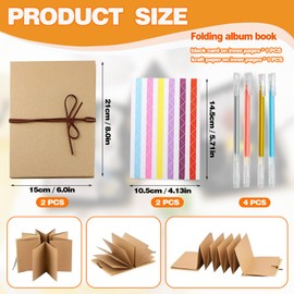 DIY Photo Album - Premium Elegant Leporello Scrapbook Album with Beautiful Gloss Pen Colour - Memories Preserves Your Memories