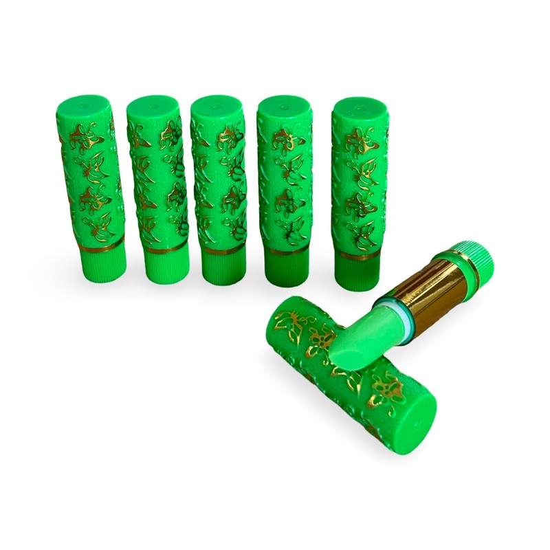 Hare Magic Colour Changing Lipstick - Green with Gold Embellishments