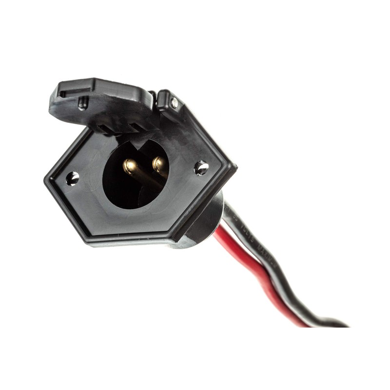 MotorGuide 8M4000954 Trolling Motor Power Receptacle, 2-Prong 12V, 24V or