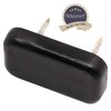 Adsamm® 16 x Plastic Gliders with 2 Nails / Black