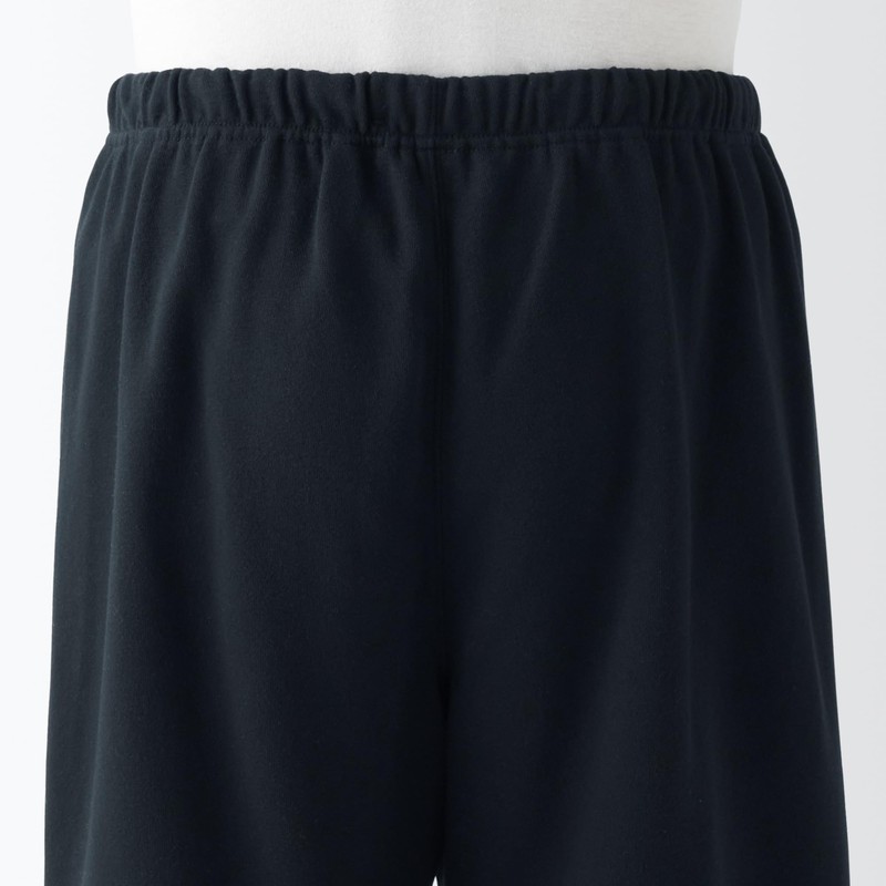 MUJI Men's Loungewear Set, Sweatshirt, Short Sleeve, Loungewear Set, navy