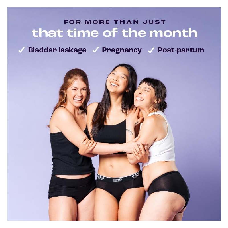 Bambody Absorbent Boy Short, 5th Gen - Medium, 2 Pack,