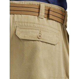 Lee Men's Big & Tall New Belted Wyoming Cargo Short, Buff, 44