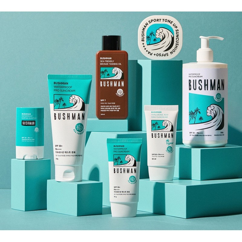 Bushman Sea-Friendly Bronze Tanning Oil SPF7, 190ml, 2 Pack