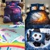 ZFRXIGN Flower Hummingbirds Bedding Set Queen Size Comforter Set 3