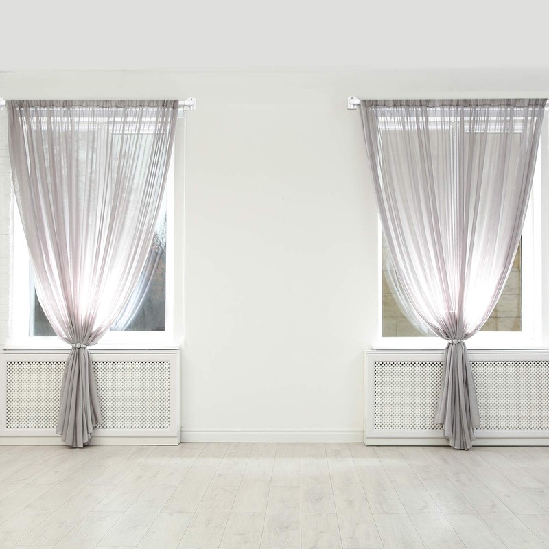 Jetec 4 Pieces Extendable Curtain Rod Cupboard Bars Tensions Adjustable