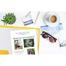 2 Pocket Glossy Laminated Yellow Paper Folders, Letter Size, 25-Pack, Yellow Paper Portfolios by Better Office Products, Box of 25 Yellow Folders