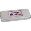 Azeeda 'Boyfriend Material' Metal Hinged Stationery Tin/Storage Box (TT00251008)