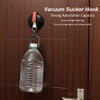 4PCS Plastic Vacuum Sucker Hook Ultralight Suction Cup Hook Heavy