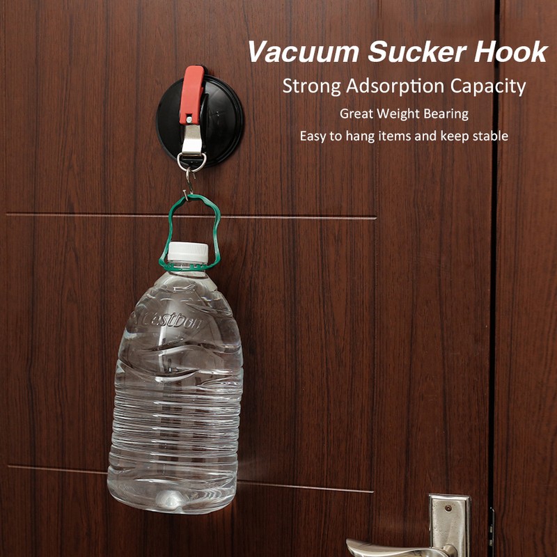 4PCS Plastic Vacuum Sucker Hook Ultralight Suction Cup Hook Heavy