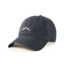 FURTALK Mountain Dad Hat Unstructured Soft Vintage Washed Cotton Outdoor Baseball Cap Grey