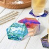 Coaster for Drinks Set of 6,Famous Claude Monet Paintings Absorbent