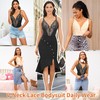 SAYFUT Lace Bodysuit Backless Shapewear for Women V-Neck Tummy Control