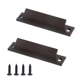 Coshar Drawer Push Handle Coffer Aluminum Alloy Drawer Push Handle Window Sash Lift Handles for Sliding Window Kitchen Closet - 2Pcs Coffee (3-inch Hole Center)