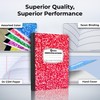 Rosmonde 5 Pack Composition Notebook Wide Ruled, 200 Pages (100