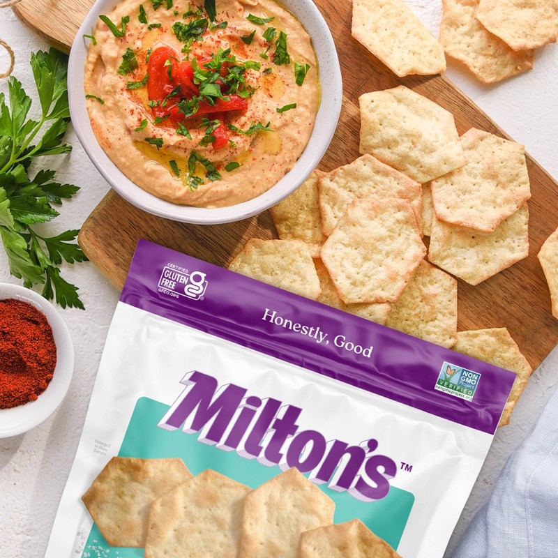 Milton’s Gluten Free Crackers Variety Bundle (Crispy Sea Salt, Multi-Grain,