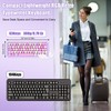 Wired RGB Creamy Typewriter Keyboard. 65 Percent Retro LED Membrance